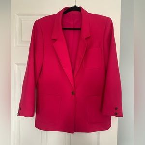 Oversized hot pink blazer (size 8)